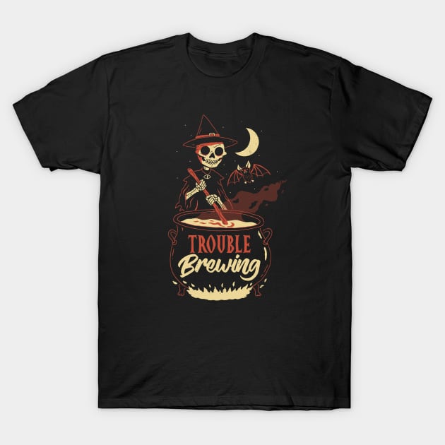 Trouble Brewing T-Shirt by DinoMike